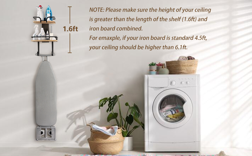 ironing board wall mount