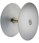 Door Hole Cover Plate, 2-5/8" Diameter, Stainless Steel Material