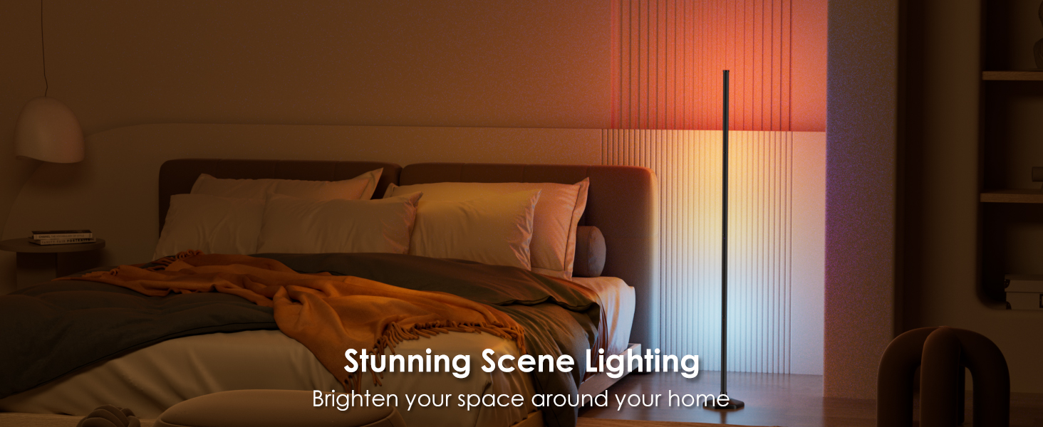 DIY Modern Floor Lamp with Music Sync