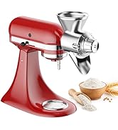 Gvode All Metal Grain Mill Attachment for Kitchenaid Stand Mixer, 9 Levels Grain Mill, Flour Mill...