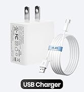 Oxzeewee 5V 2A Portable Charger UL Listed AC DC Adapter Universal Travel USB Wall Plug with 16.4 ...