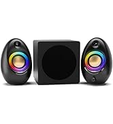 Bluedee Computer Speakers with Subwoofer, 2.1 PC Speakers with Deep Bass and 80W Peak Power, Adap...
