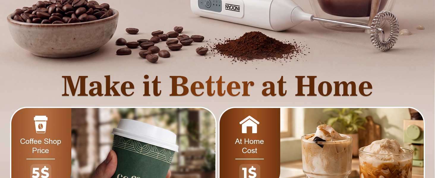 Rechargeable Milk Frother Handheld