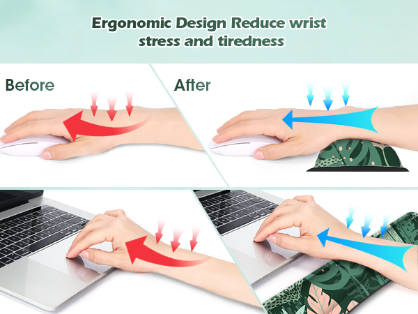ergonomic design mouse pad