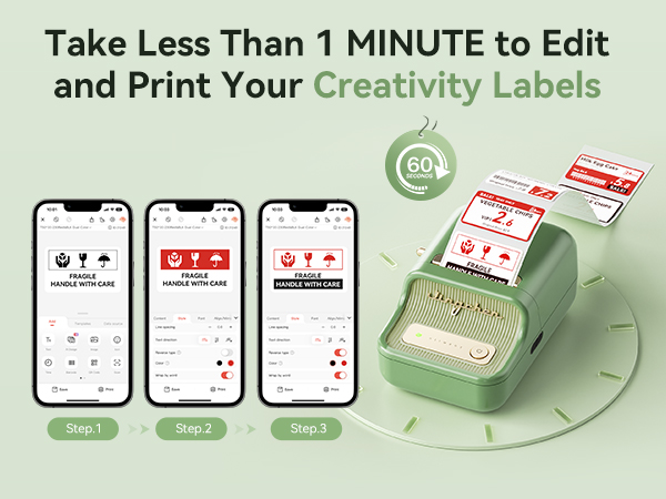 b21 pro label maker can support colorful printing,but this is a special label paper