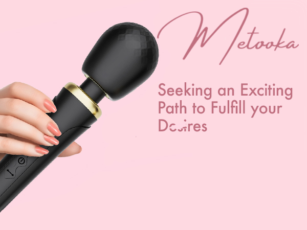 Metooka therapeutic massage wand rechargeable for sore muscles and back