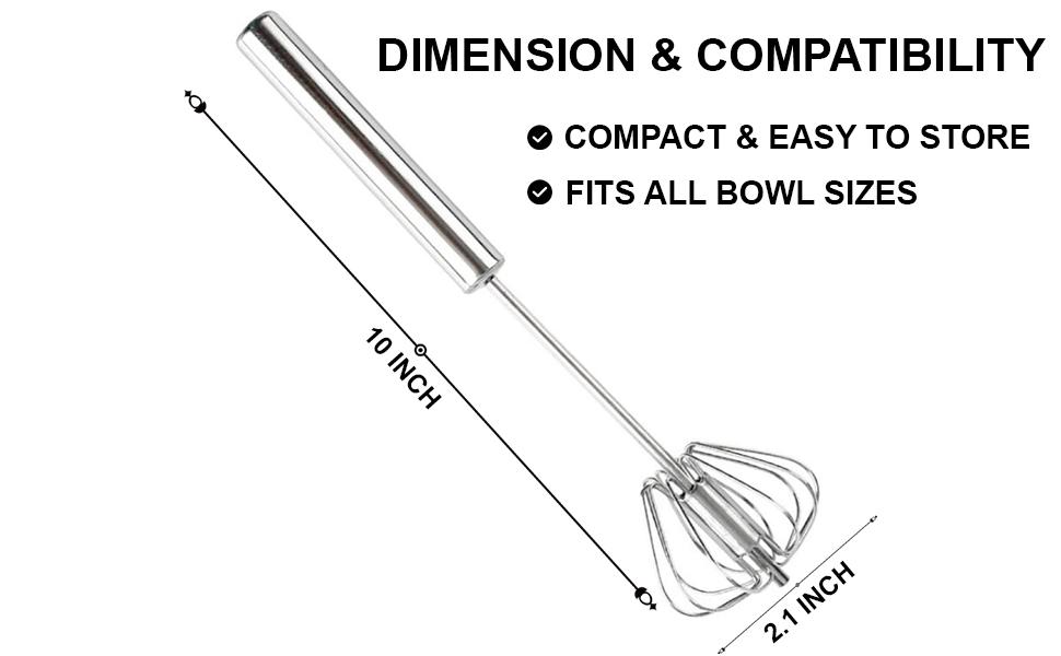 Stainless Steel Semi Automatic Whisk
