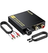 PROZOR 192Khz DAC Converter with Volume Control, Digital to Analog Audio Converter with RCA Cable...