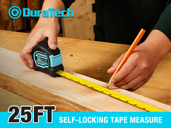 25FT SELF-LOCKING TAPE MEASURE