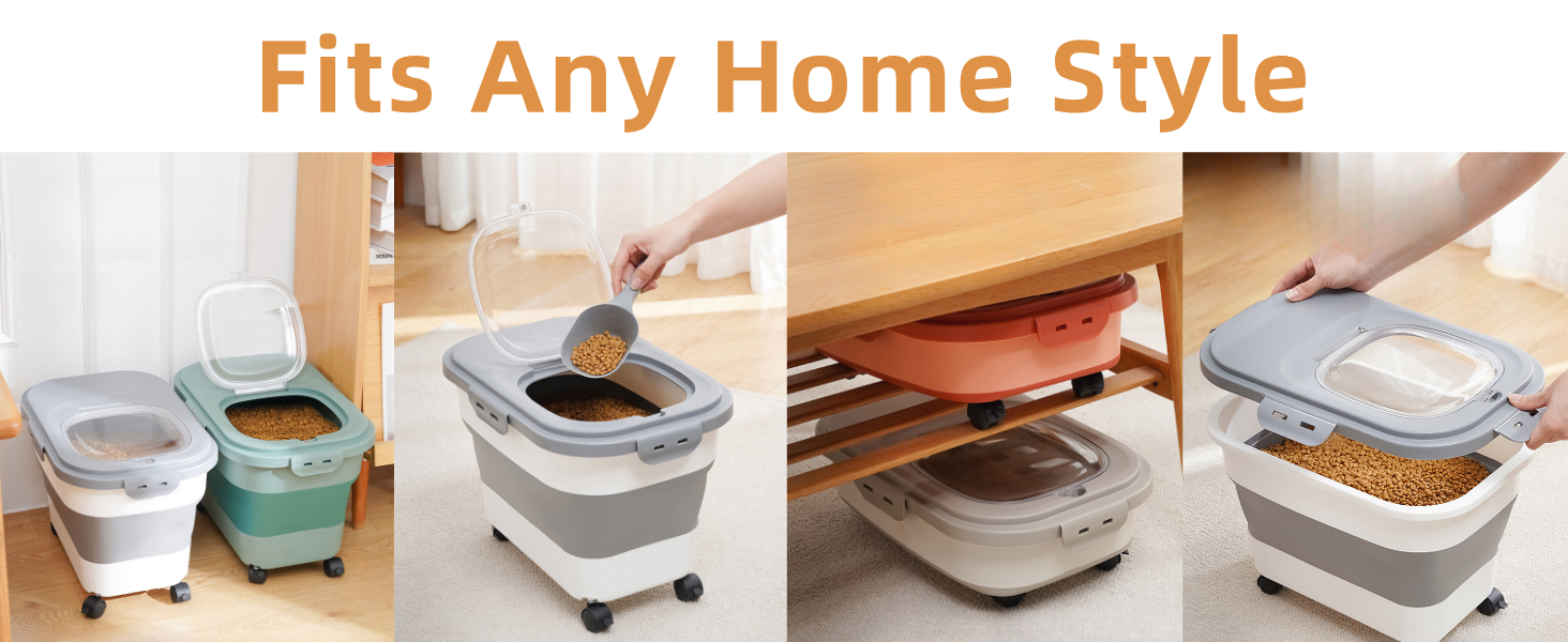 Collapsible Dog Food Container