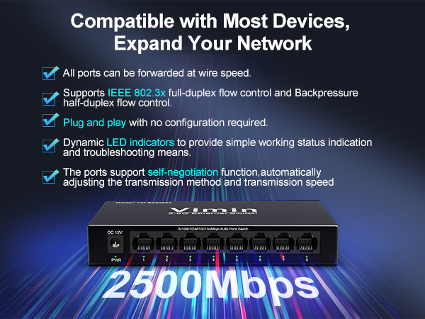 8-Port 2.5G Unmanaged
