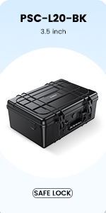 ORICO External Hard Drive Case for 3.5 Inch HDD/SSD 5 Packs Portable Hard Drive Carrying Protective ...