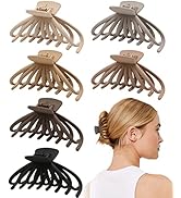 Hair Clips for Women, 4.7‘’ Extra Large Neutral Hair Claws Clips for Thick Thin Hair, Matte Jumbo...