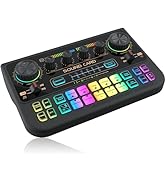Supaumixers X1 Gaming Audio Mixer,1200mAh Audio Interface for PC Podcast Streaming Sound Board Vo...