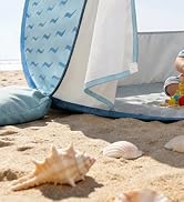 WEMOH Baby Beach Tent, 2026 Upgrade Pop Up UPF 50+ UV Protection Sun Shelter Canopy with Mosquito...