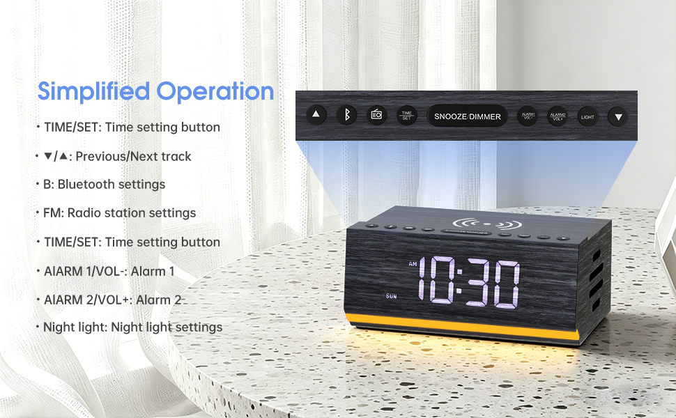 clock radios for bedroom