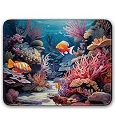Flodirise Coral Reef and Fish Scene Pattern, Fantasy Mouse Pad Flat Mouse Pad Laptop Mouse Pad Ga...