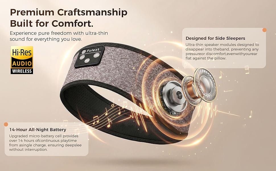 sleep headphones headband for sleeping headband headphones for side sleepers