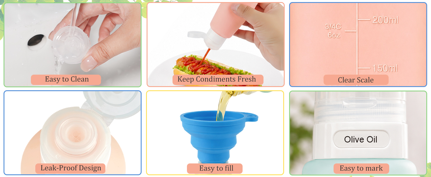 Condiment Squeeze Bottles