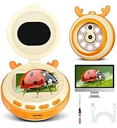Kids Microscope Camera Gifts and Toys for 4-12 Year Old Boys Girls, Microscope for Kids 2" IPS HD...