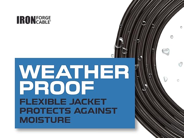 Black Single Extension Cord