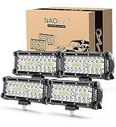 NAOEVO 7 Inch LED Light Bar, 480W 48,000LM Offroad Fog/Driving Lights LED Tractor Lights with Spo...