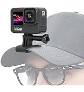 SUREWO Baseball Hat Clip Mount Baseball Cap Clamp Quick Release Mount Compatible with GoPro Hero ...