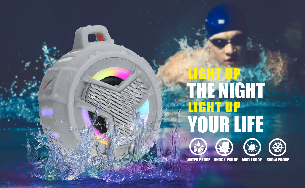 Shower bluetooth speaker, pool speakers waterproof
