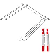 GaeaAuto 24 Inch Mud Flap Anti Sail Bracket Chrome Mudflap Hanger Holder 2 Pack with Aluminum Ref...