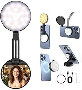 Uyled Magnetic Selfie Light Portable Fill Light Compatible with iPhone Magsafe, 5 LED Modes CRI95...