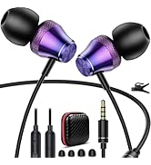 3.5mm Earbuds Wired Earphone for Moto G Stylus Play Pure Chromebook PC School Laptop in-Ear Noise...
