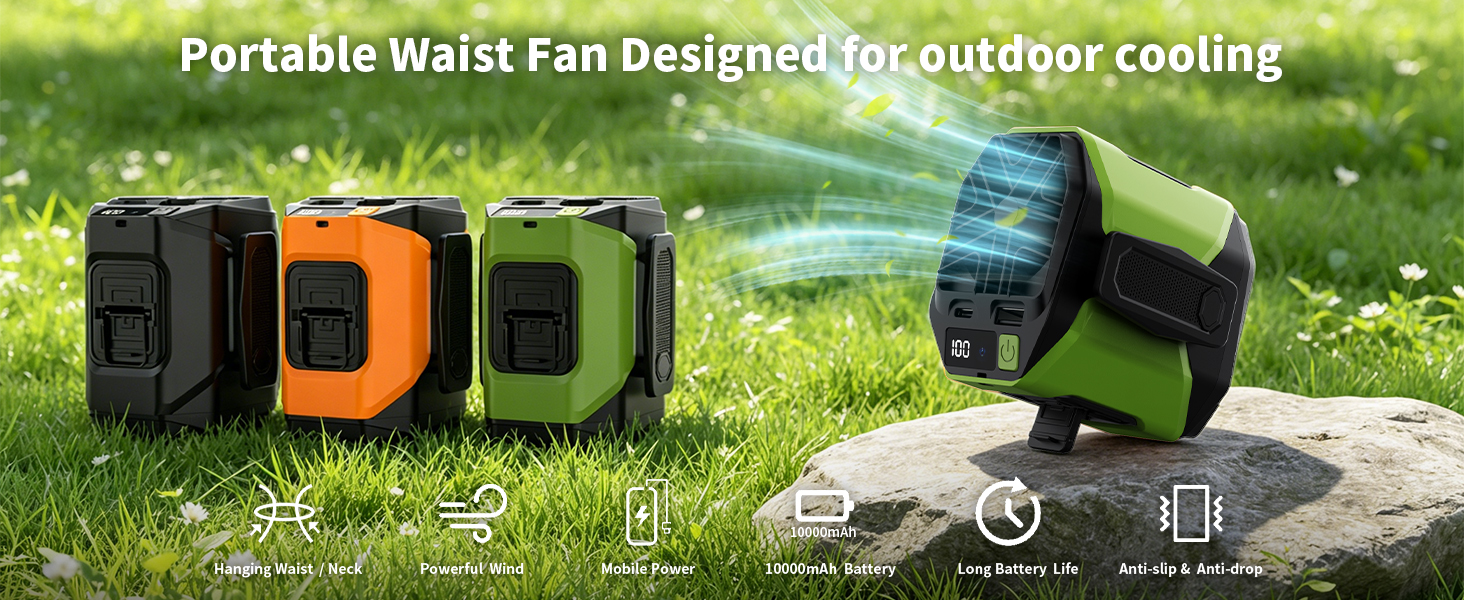waist fan-green