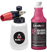 Suds Lab F1 Professional Foam Cannon, Adjustable Foam Nozzle, with XP High Foaming Car Wash Shamp...