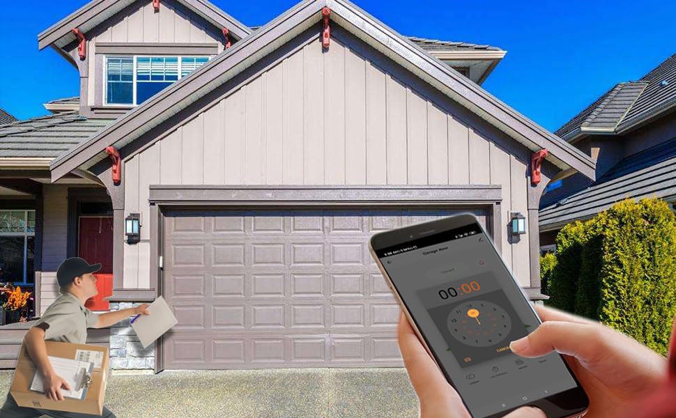WiFi Switch Smart Garage Door Opener Controller Work With Alexa Echo Google Home SmartLife Tuya APP