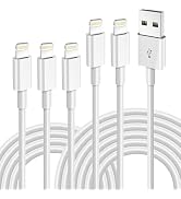 iPhone Charger Fast Charging [Apple MFi Certified] 5pack 6/6/6/10/10FT Long Lightning Cable High ...