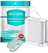 Holy Rose Dental Floss Dispenser,Portable Mini Floss Picks Case,Flossers Toothpicks Organizer,Ref...