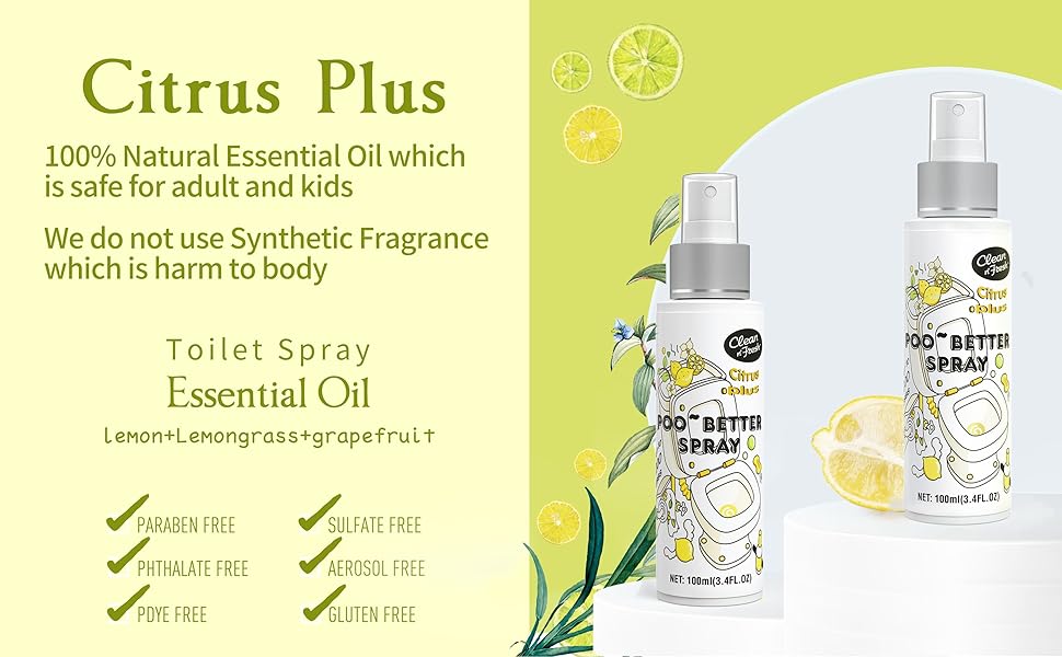lemon essential oil toilet spray
