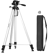 HueparPro Laser Level Tripod for Rotary Laser Tool with Height 33 Inch - 90 Inch, 1/4"&amp; 5/8" Thre...