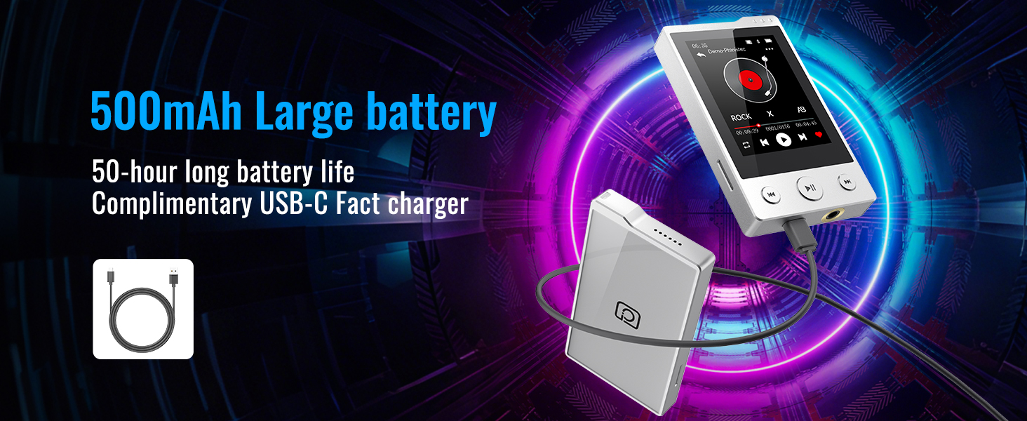 500mAh Large Battery