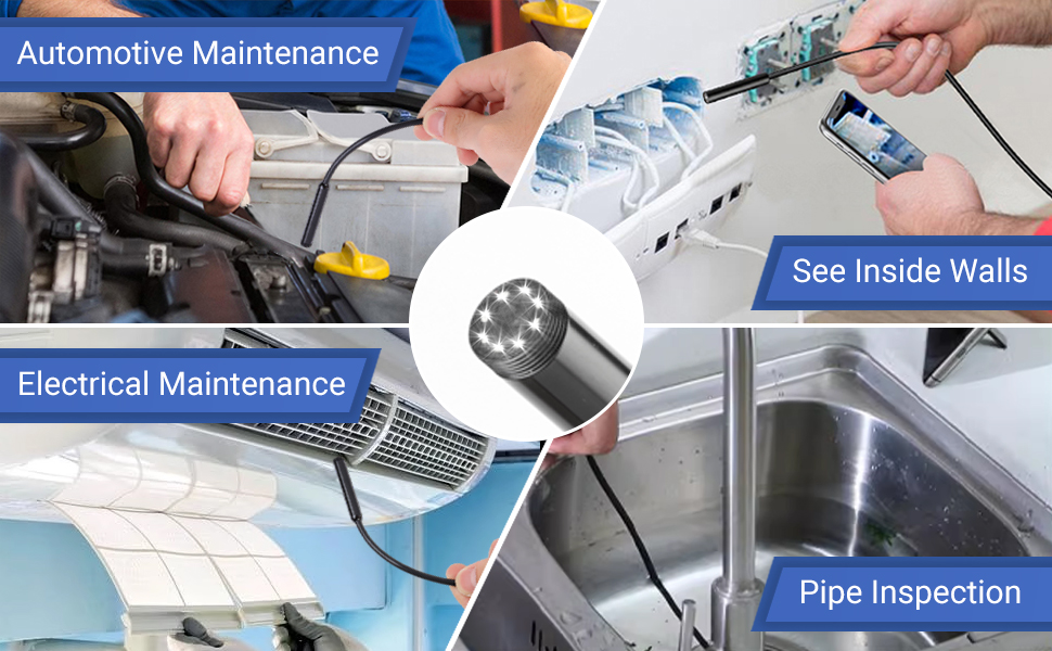 Examples of application scenarios for Endoscope Camera with Light