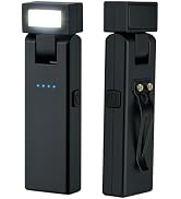 Mcbazel 2 Pack Magnetic Work Light, Rotating Rechargeable Portable LED COB Light with Clip-On Des...