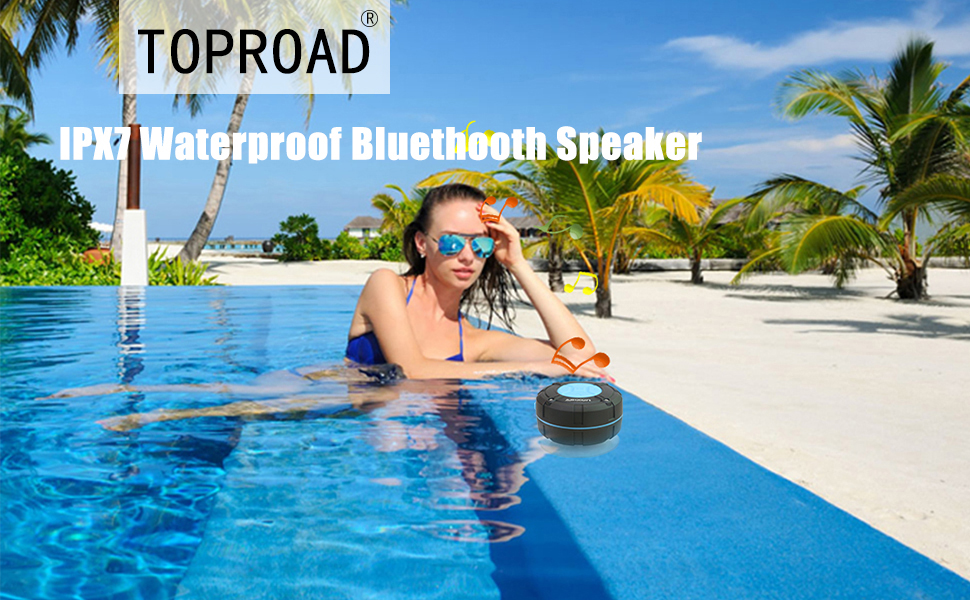 TOPROAD WATERPROOF BLUETOOTH SPEAKER