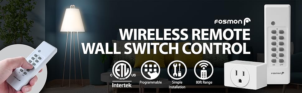 fosmon wireless remote control switch