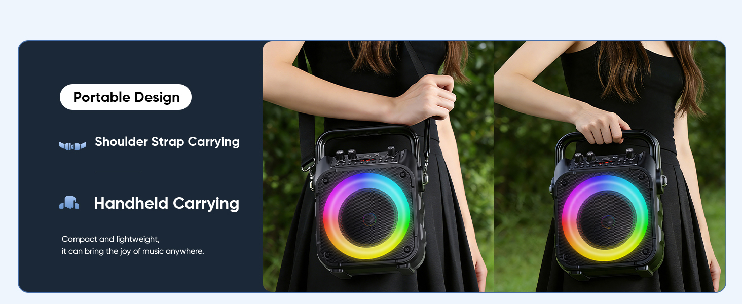 Karaoke Machine Mini Karaoke Machine Portable Bluetooth Speaker Karaoke Machine for Adults Handheld