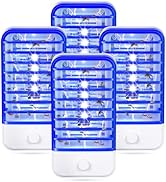 4 Pack Electronic Bug Zapper Plug in, Indoor Flying Insect Trap for Mosquito, Fly, Gnat - Purple ...