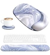 Ospelelf Wrist Rest for Keyboard and Mouse Ergonomic Mouse Pad with Wrist Support Memory Foam Wri...