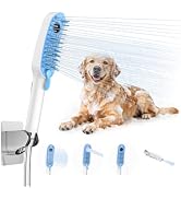 Barkitty 4 Mode Dog Shower Attachment, Dog Shower Sprayer with 78 Inches Stainless Steel Hose, AB...