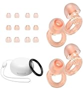 JUSTRVN Ear Plugs for Concert, 2 Pairs of Noise Reduction Earplugs 25dB-30dB with 8 Ear Tips&amp;Carr...