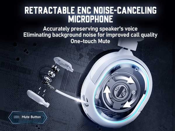 wireless headphones with mic