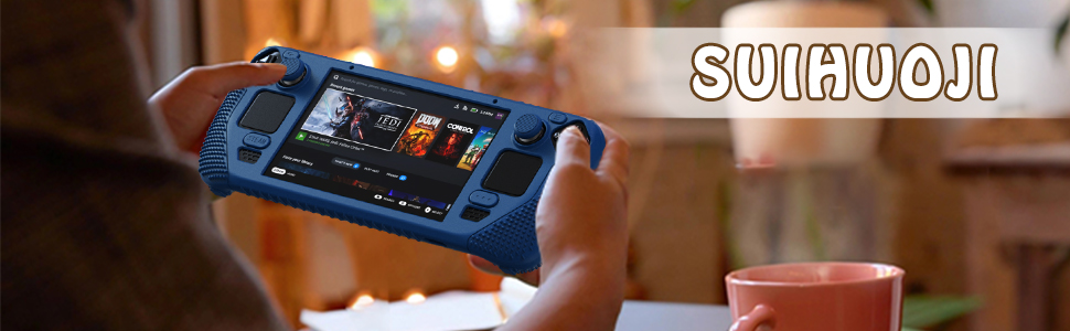 steam deck case blue